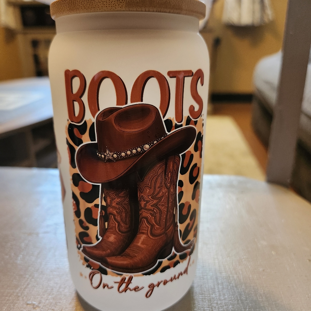 Cowboy Boots and Hat Tumbler